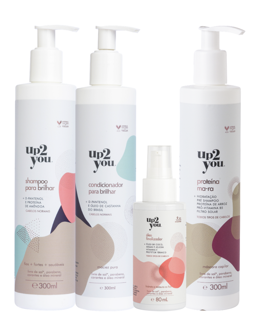 Linha para Brilhar + Proteína MA-RA + Óleo Finalizador